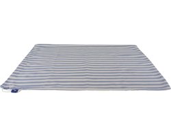 Waszak 60x60 cm - Met K-locksluiting - Blauw gestreept