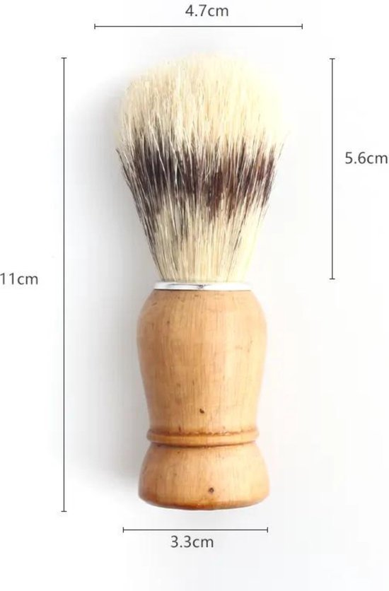 Blaireau avec manche en bois 85mm - Poils souples