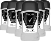 Rexona Men Motion Sense Invisible on Black and White Deodorant Stick - Houtachtige Frisse Luchtige Geur Voor De Vastberaden Man - 50 ml