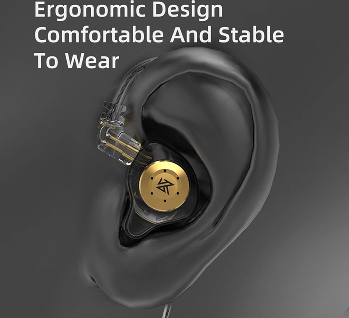 KZ EDX - In Ear Headphone/Monitor/Oordopjes IEM - Grijs