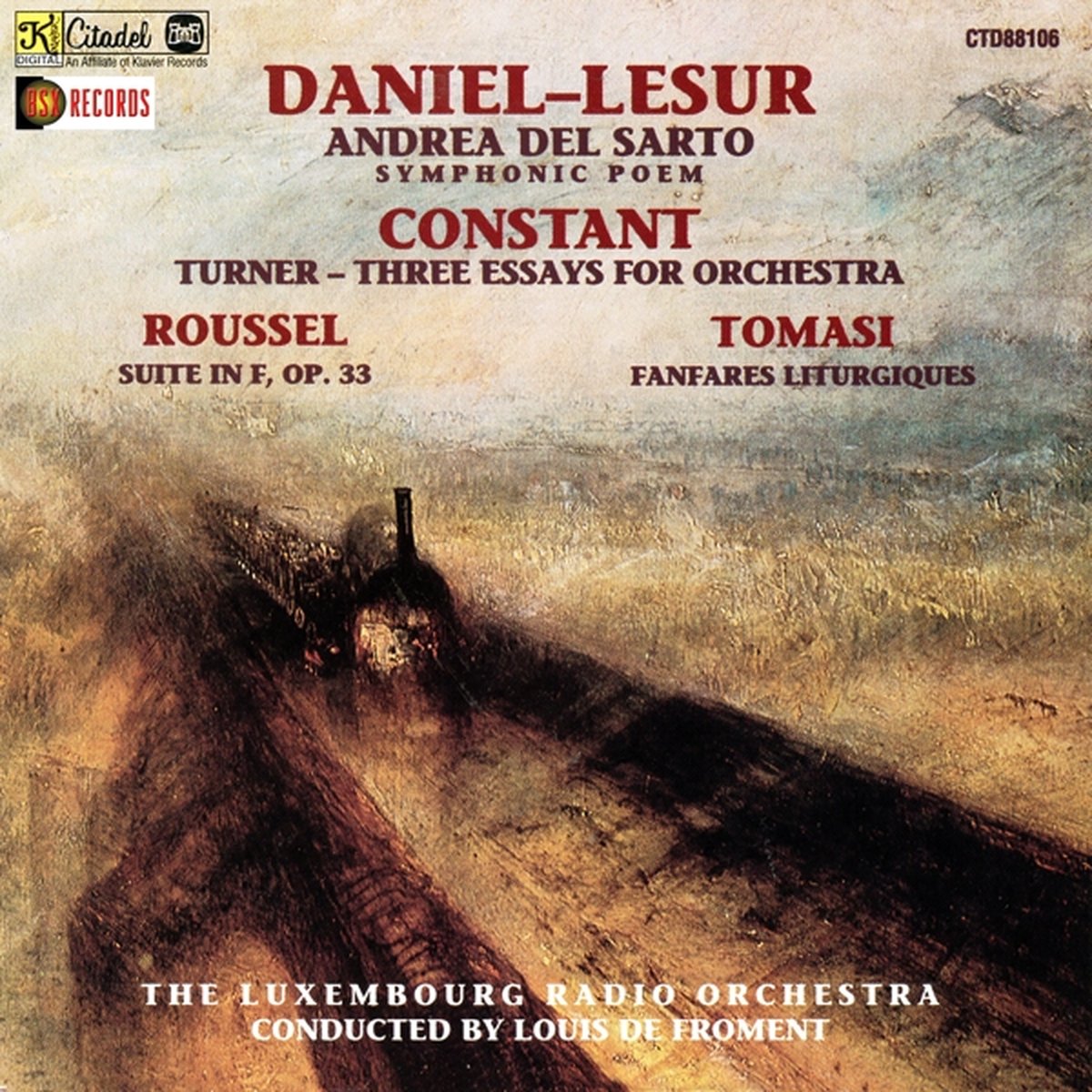 Jean-Yves Daniel-Lesur - Andrea Del Sarto: A Symphonic Poem (CD)