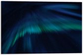 Dibond - Blauwe Neonvegen op Donkerblauwe Ondergrond - 60x40 cm Foto op Aluminium (Met Ophangsysteem)