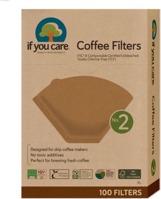 If You Care Koffiefilters N2 van Merkloos — afbeelding 3