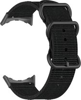 Nylon bandje - geschikt voor Google Pixel Watch / Pixel Watch 2 - zwart