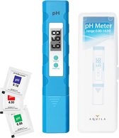 Aquila 2 in 1 Digitale pH Meter & Thermometer voor Zwembad en Drinkwater - Tester Zonder Strips - Temperatuurmeter Digitaal - Incl E-book