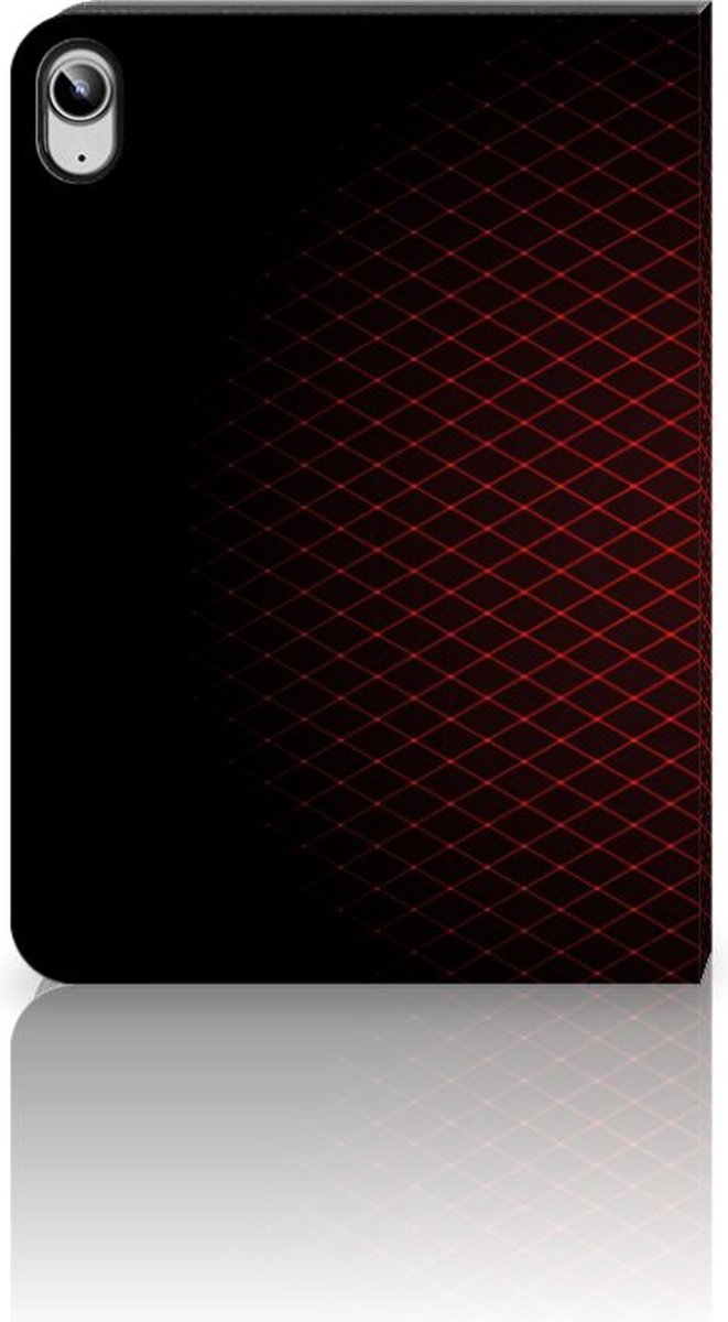 iPad (2022) 10.9 Tablet Hoes Geruit Rood