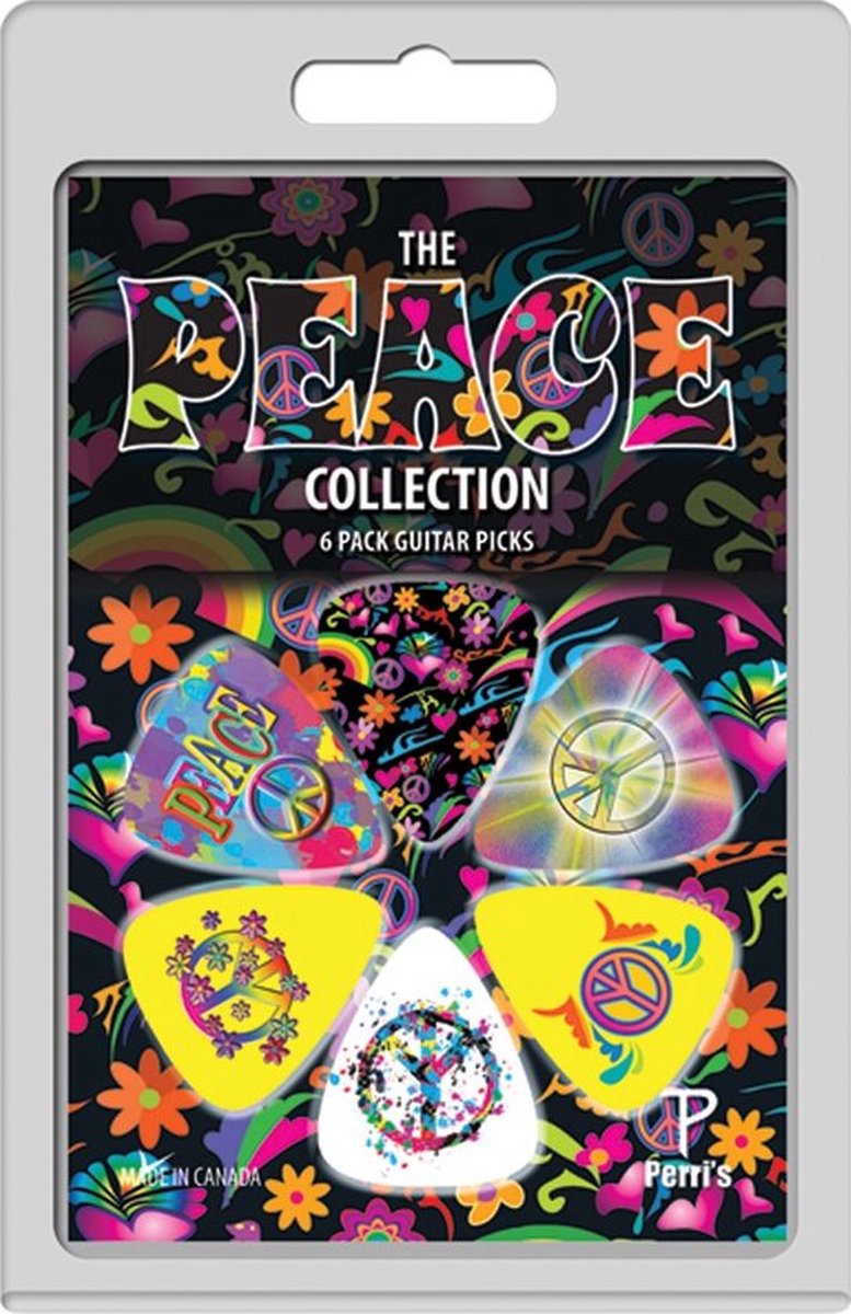Perri's - Peace - Plectrum - Medium 0.71 mm - 6-pack