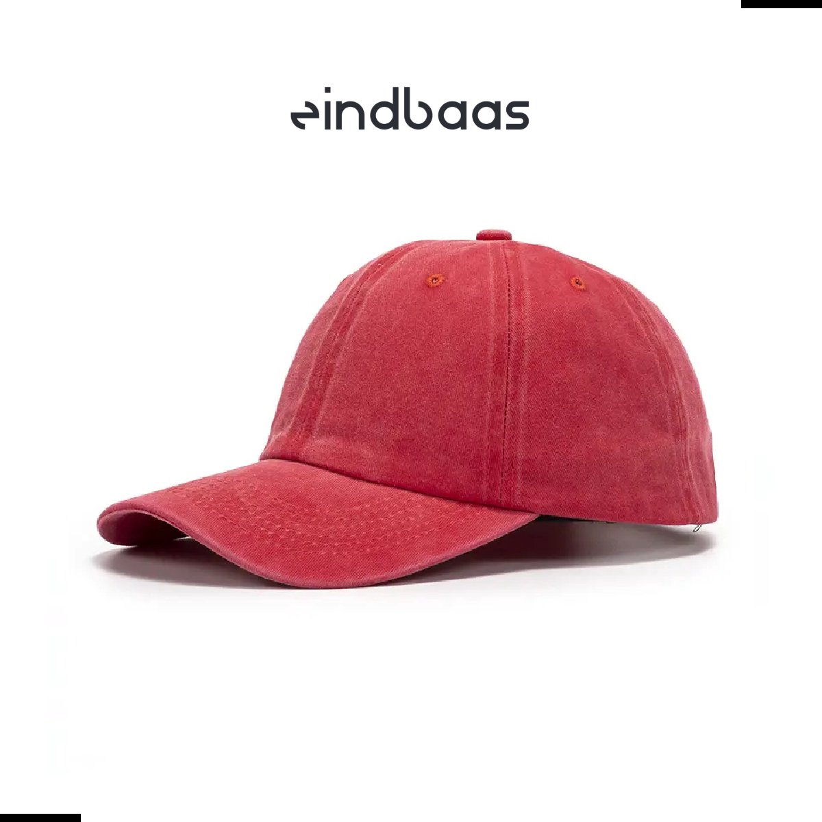 Legend Cap Basic - eindbaas - Skinny Dye - Red - Rode Pet