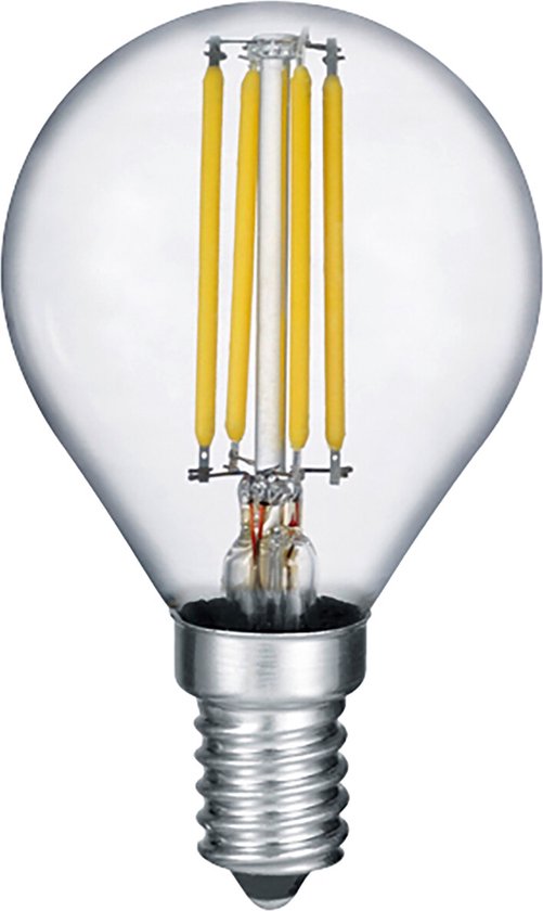 LED Lamp - Filament - Trion Tropin - E14 Fitting - 2W - Warm Wit-2700K - Transparant Helder - Glas