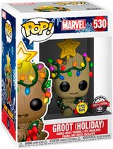 Funko Pop! Groot Holiday #530 US Exclusive Rare Rare Chase Grail Noël Marvel Glow in the Dark