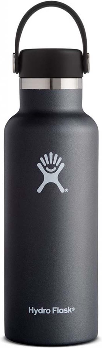 Hydro Flask Standard Mouth Flex Cap Drinkfles (532 ml) - Zwart – foto 7