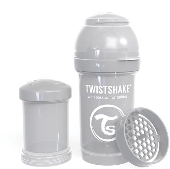 Twistshake Babyfles Antikoliek 180 Ml - Pastel Grijs van Twistshake — afbeelding 4