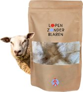 Loperswol - 20 g - voetwol voor wandelen - 100% duurzame schapenwol - natuurlijke teenspreider - comfortabel als voorvoetkussen voor wandelaars en hardlopers - Houdt voeten warm en droog.
