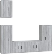 vidaXL-5-delige-Tv-meubelset-bewerkt-hout-grijs-sonoma-eikenkleurig