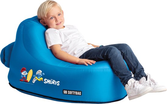 Softybag Kids Smurf stoel blauw