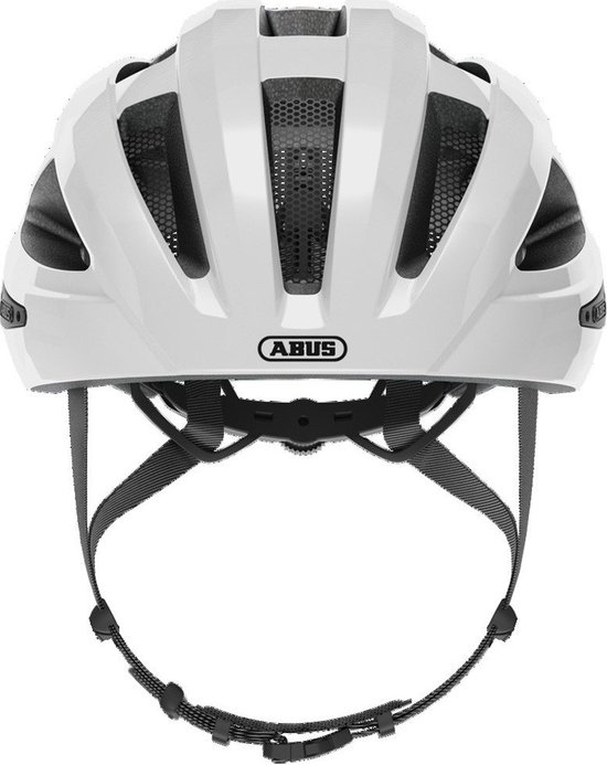 Fietshelm ABUS MACATOR white silver L - 58-62 cm - wit - Geschikt voor gebruik op elektrische fietsen - stadsfietsen - 360 g — afbeelding 4