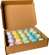 Bruisballen - 20 Stuks - Voor In Bad - Laat Geen Sporen Achter - 5 Verschillende Geuren - Voordeelverpakking - Kind - Badparels - Etherische Oliën - Bath bombs - Aromatherapie - Badballen