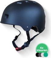 GOOFF® Skate Snorscooterhelm speed pedelec helm - matzwart - lichtgewicht snorfiets helm - NTA gecertificeerd speed pedelec helm - geschikt voor blauw kenteken snorscooter en snorfiets - maat S