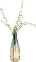 QUVIO Vase en Verres / Vase / Vase en verre / Vases - 6 x 19,5 cm (dxh) - Jaune / Blauw