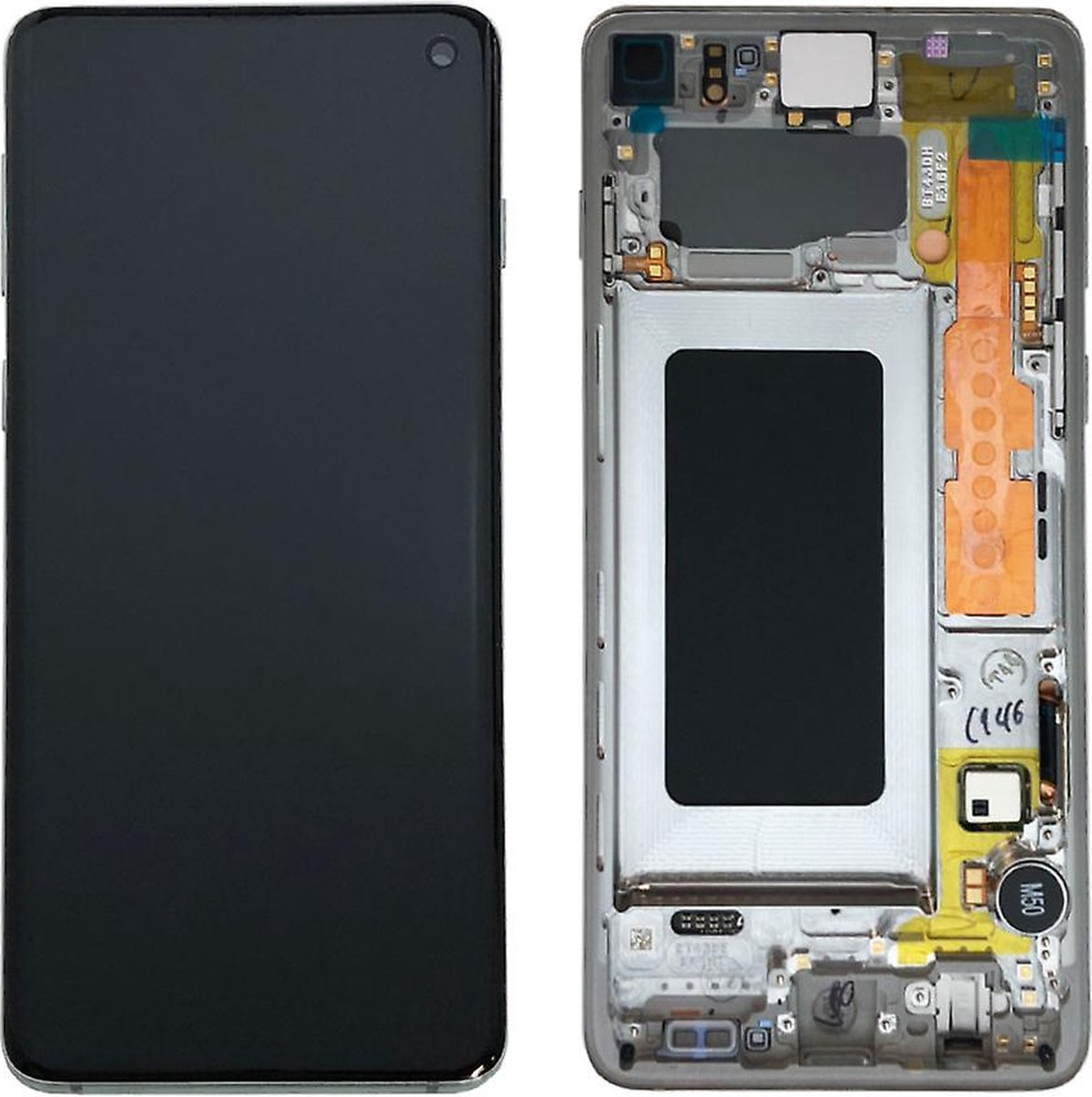 Voor Samsung G973F Galaxy S10 LCD Display + Touchscreen + Frame GH82-18850A/GH82-18835A - Zwart - Scherm - Beeldscherm - Touchscreen - Vervang scherm