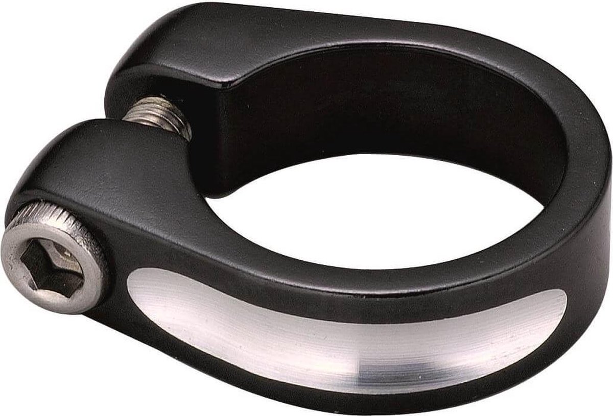 Union zadelpenklem 34.9mm alu zw