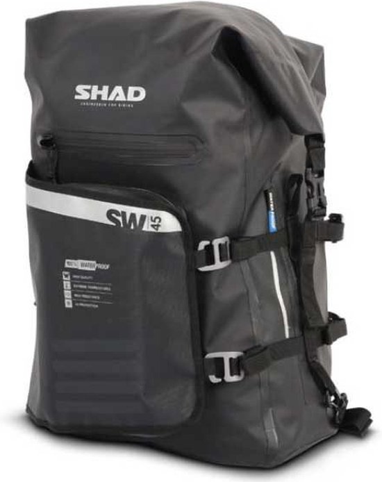 SHAD Motorrad Rucksack Sl86 - Mit Laptopfach & Helm-Trage - Schwarz Weichgepäck