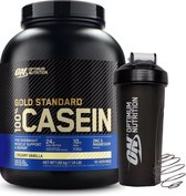 Optimum Nutrition 100% Casein Time Release Protein Bundel - Vanille Caseine Proteine Poeder + ON Shakebeker - 55 servings (1820 gram)