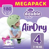 Violeta luiers - Air Dry - maat 4 (7-18 kg) 180 stuks - gratis 120 babydoekjes