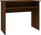 vidaXL-Bureau-90x50x74-cm-bewerkt-hout-bruin-eikenkleur