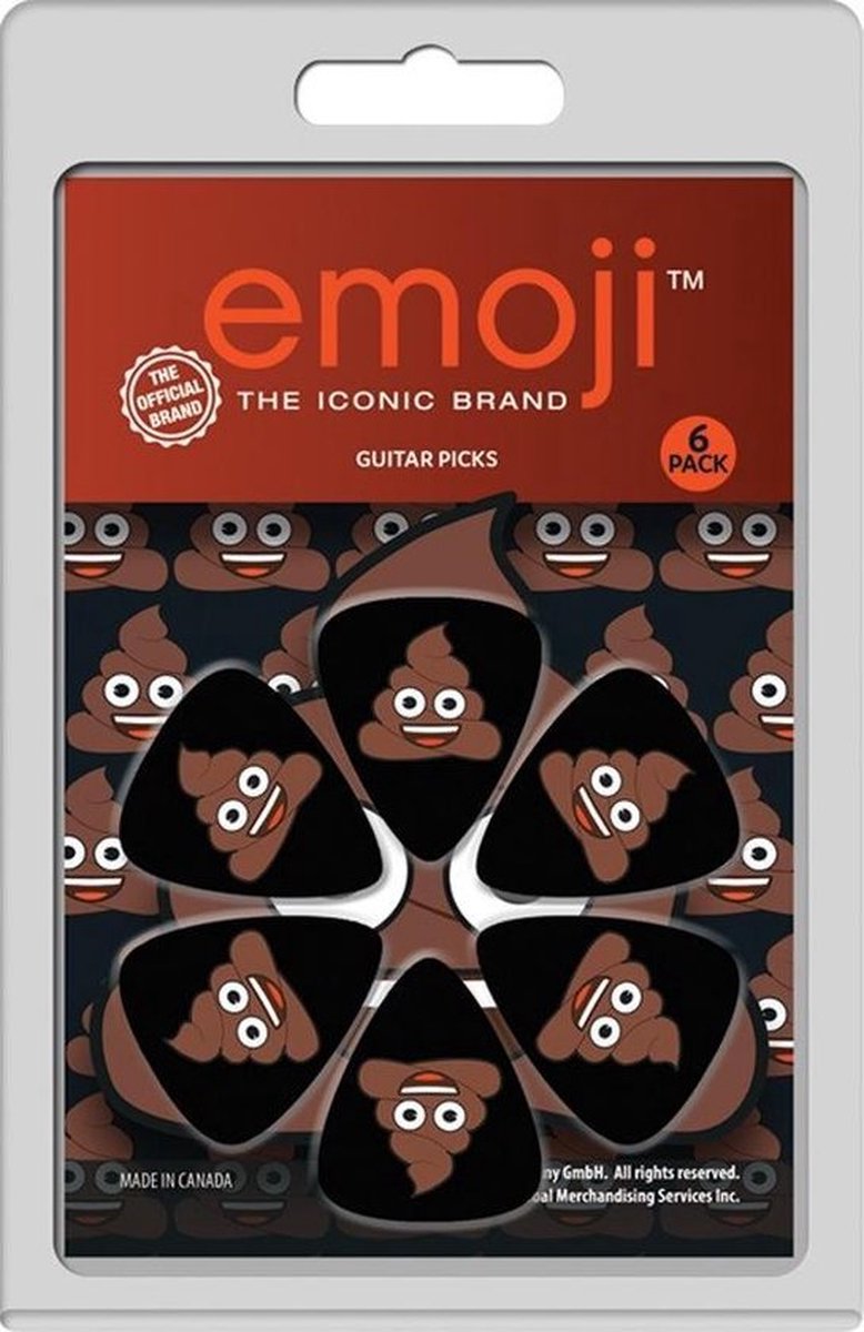 Perri's - Emoji - Plectrum - Medium 0.71 mm - 6-pack