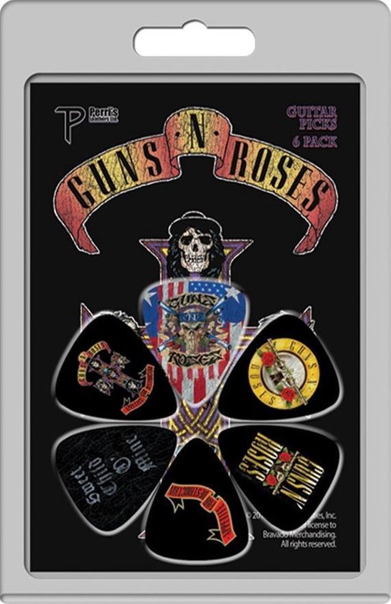 Perri's - Guns N' Roses - plectrum - Medium 0.71 mm - 6-stuks
