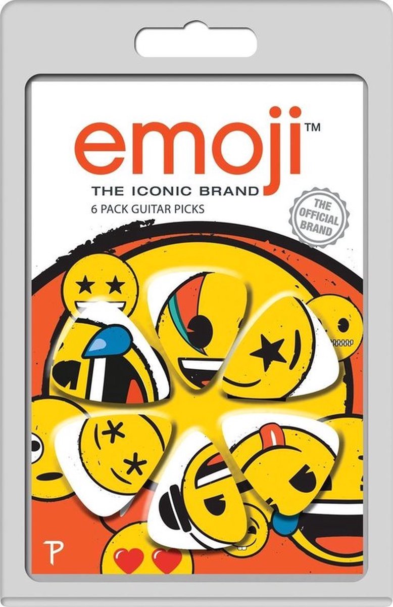 Perri's - Emoji - Plectrum - Medium 0.71 mm - 6-pack