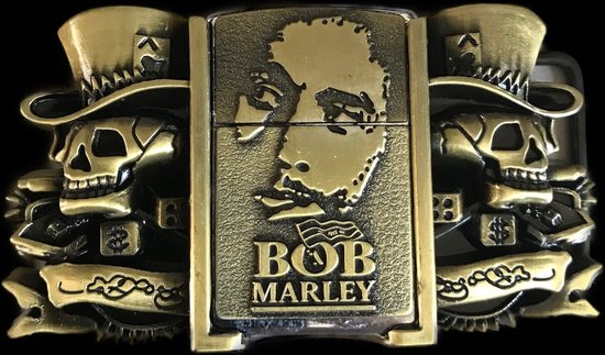 Foto: Buckle gesp bob marley met benzine aansteker zippo look niet gevuld