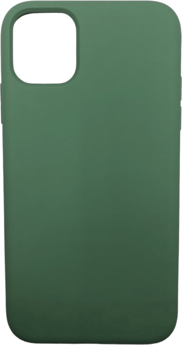 Hoogwaardige Siliconen Backcover hoesje - Geschikt voor iPhone 11 - Groen