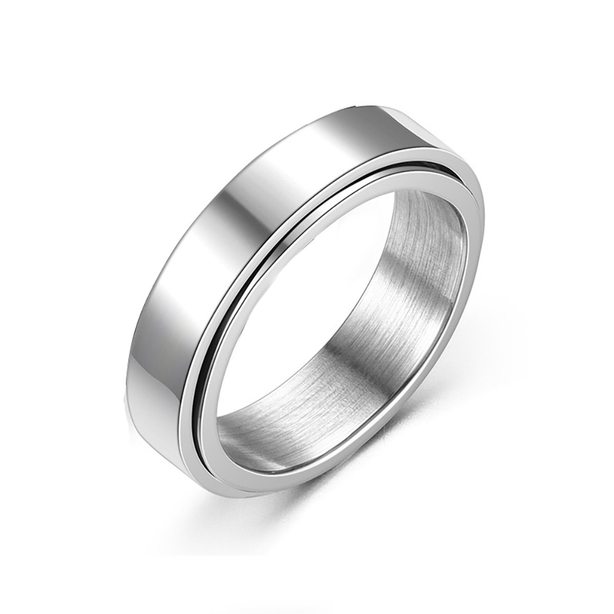 Fidget ring zilver - Anti-stress - Anti-angst