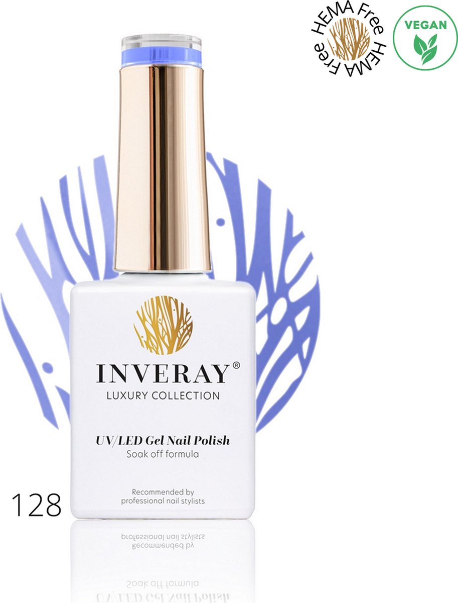 Inveray Gellak - UV/led - Gellak Nr. 128 - Lavender Sky - Prof. Gelpolish - HEMA 12 vrij Vegan Nagelstylist