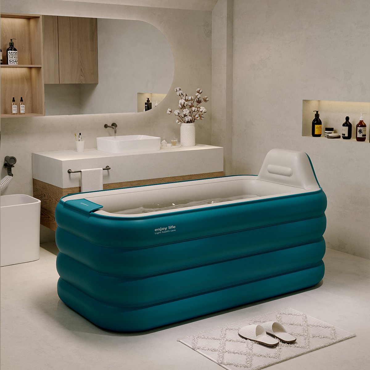 Baignoire - Bain Opblaasbaar - 160cm - Baignoire - Pompe À Air