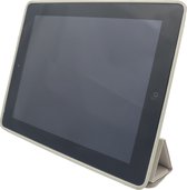 Apple iPad 2 (jaar 2011) modelnr. A1395 - A1396 - A1397 // iPad 3 (jaar 2012) modelnr. A1416 - A1430 - A1403 // iPad 4 (jaar 2012) modelnr. A1458 - A1459 - A1460 Smart Cover Case inclusief Achterkant Back Cover Hoes - Kleur Beige