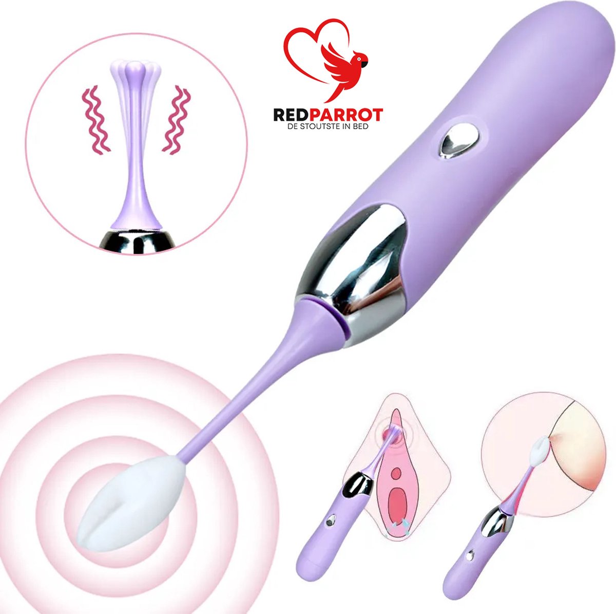 Goedkoopste G-spot en tepel vibrator | 3 in 1 vibrator | Clitoris vibrator | Anus stimulator | Luxe uitvoering | 7 vibratiestanden