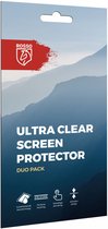 Rosso Screen Protector Ultra Clear Duo Pack Geschikt voor Apple iPhone 15 Pro Max | TPU Folie | Case Friendly | 2 Stuks