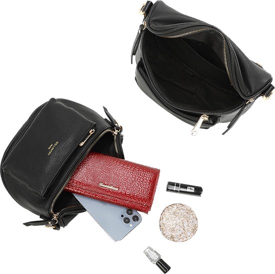 Gallantry - Sac Banane - Sac Femme - Sac Téléphone - Sac Banane - Hip Tajes - Sac Bandoulière Femme - Ceinture Sac - Bandoulière - Zwart
