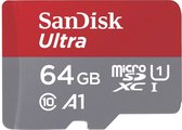 SanDisk microSDXC Ultra 64GB (140MB/s A1 Cl. 10 UHS-I) + Adapter Tablet microSDXC-kaart 64 GB A1 Application Performanc