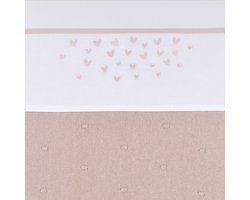 Meyco Baby Hearts ledikant laken - soft pink - 100x150cm - 0.3 TOG