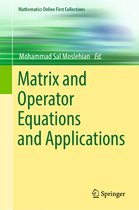 Mathematics Online First Collections- Matrix and Operator Equations and Applications