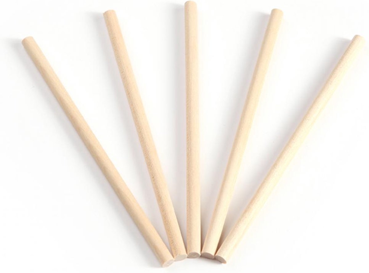 Bâtonnets en bois - 10 x 110 mm, 100 pces