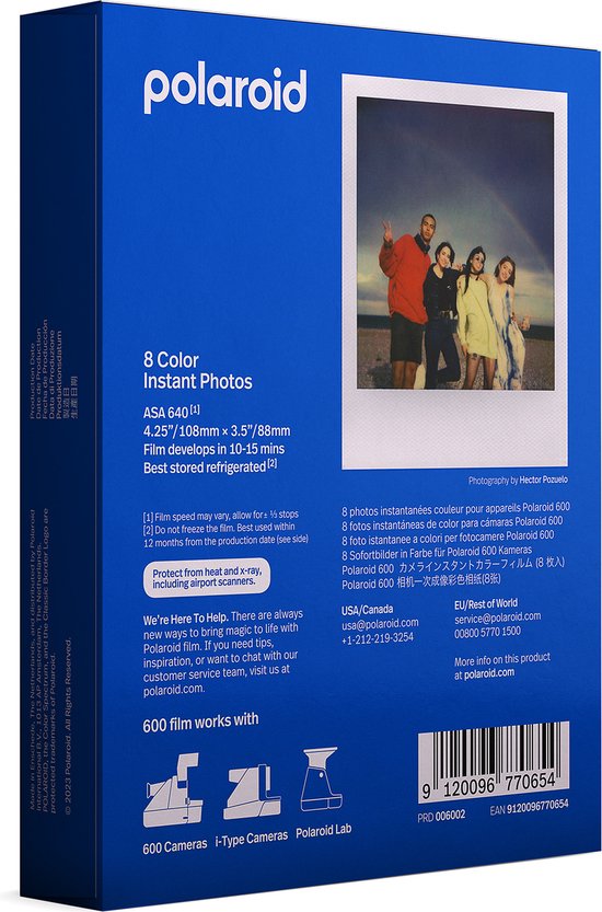 Polaroid Color instant film for 600 - 8 foto's - Polaroid