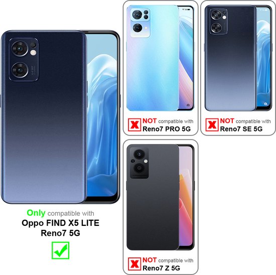 Coque Cadorabo pour Oppo FIND X5 LITE / Reno7 5G en TRANSPARENT - Housse de protection intégrale à 360° - Protection avant et arrière, protection intégrale avec protecteur d'écran