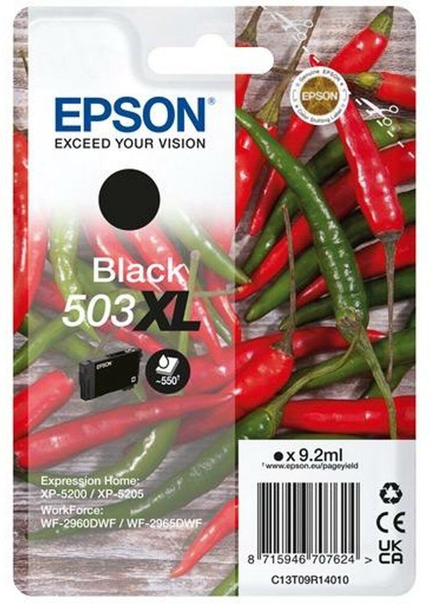 Epson 503XL inktcartridge 1 stuk(s) Compatibel Hoog (XL) rendement Zwart
