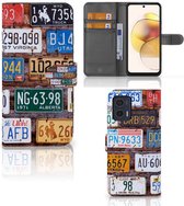 Wallet Book Case Motorola Moto G73 GSM Hoesje Kentekenplaten