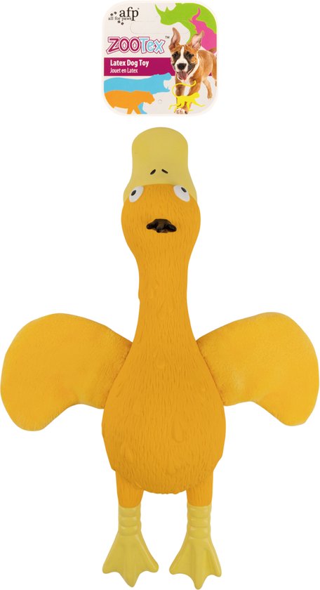 Shengruili Quack-Quack Duck Hondenspeelgoed, anti-stress eend voor honden, schattig speelgoed, pluche anti-stress-eend voor honden, piepend pluche speelgoed voor klein, middelgroot en groot